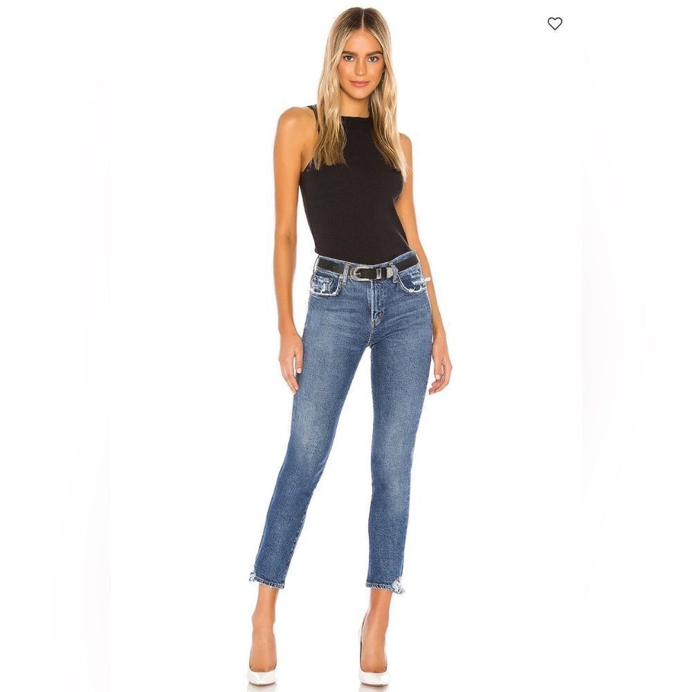 Agolde Toni Slim Distressed Ankle Jeans Size 24 - Picture 2 of 11